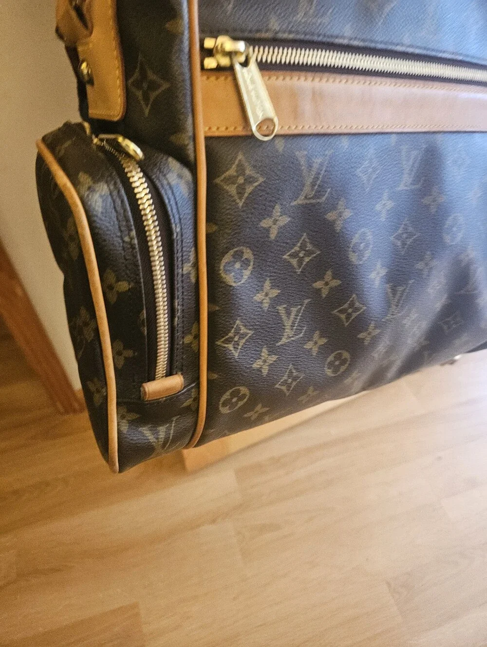 Louis Vuitton Brown Monogram Travel Shoulder Bag
